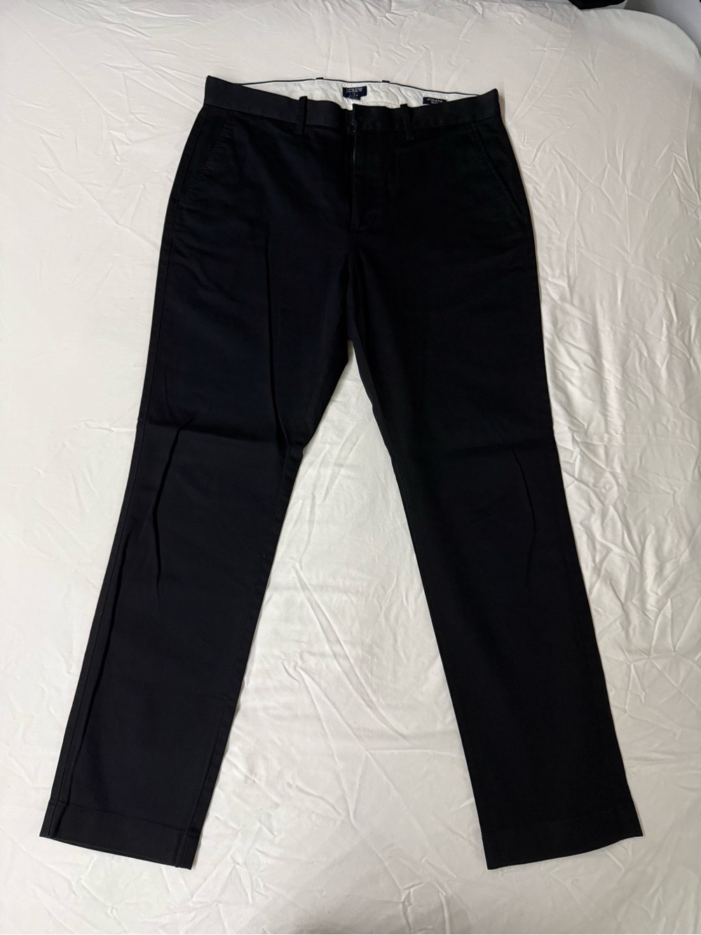 J Crew Factory Men’s Flex Chino Pants Athletic Slim 32 x 30 Black NEW